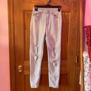 High Rise Vanilla Star Mom Jeans Size 0